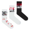 skm-ray-threepack Pachet de trei șosete din bumbac cu motive jacquard skm-ray-threepack Pachet de trei șosete din bumbac cu motive jacquard