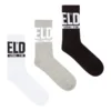 skm-ray-threepack Set de 3 perechi de șosete cu logo pe manșetă skm-ray-threepack Set de 3 perechi de șosete cu logo pe manșetă