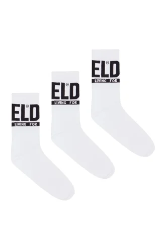 skm-ray-threepack Set de 3 perechi de șosete cu logo pe manșetă skm-ray-threepack Set de 3 perechi de șosete cu logo pe manșetă