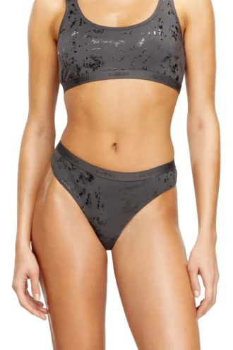 stars-gft Tanga din bumbac elastic cu efect metalic