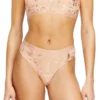 stars-gft Tanga din bumbac elastic cu efect metalic stars-gft Tanga din bumbac elastic cu efect metalic