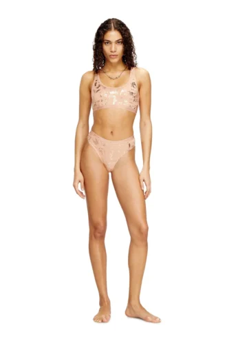 stars-gft Tanga din bumbac elastic cu efect metalic