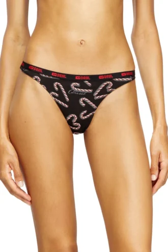 stars-utlt-3pack Set de trei tanga cu imprimeu candy cane