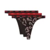stars-utlt-3pack Set de trei tanga cu imprimeu candy cane stars-utlt-3pack Set de trei tanga cu imprimeu candy cane