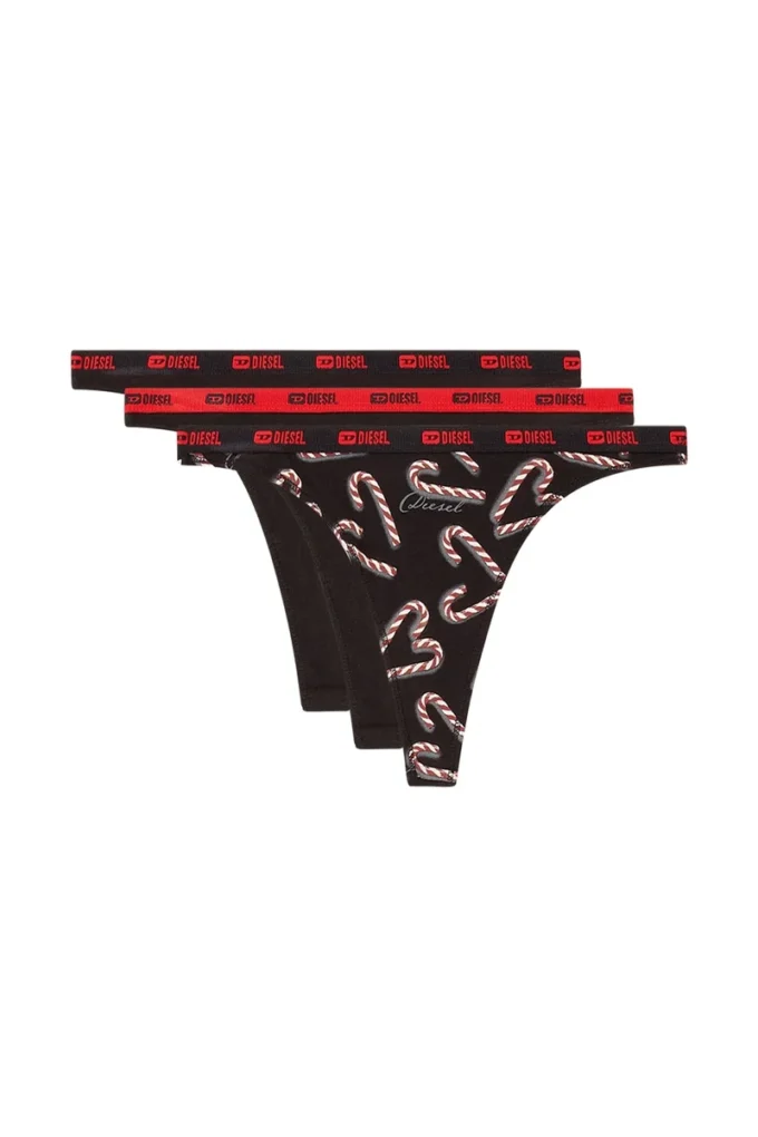 stars-utlt-3pack Set de trei tanga cu imprimeu candy cane stars-utlt-3pack Set de trei tanga cu imprimeu candy cane