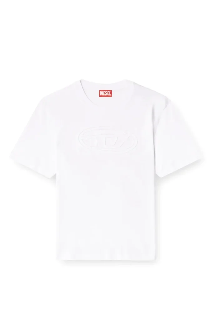 t-adjust-bigoval Tricou cu logo oval în relief t-adjust-bigoval Tricou cu logo oval în relief