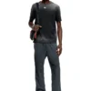 t-adjust-t1 Tricou decolorat cu decupaj oval D
