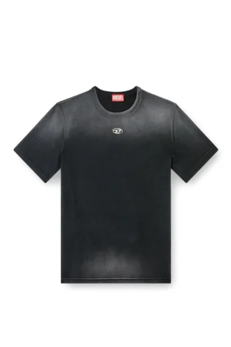 t-adjust-t1 Tricou decolorat cu decupaj oval D