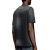 t-adjust-t1 Tricou decolorat cu decupaj oval D