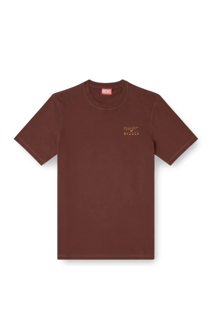 t-adjust-v5 Tricou din bumbac cu croi normal și imprimeu în relief