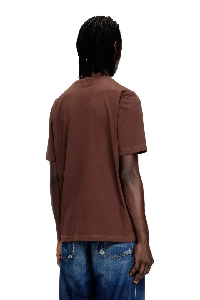 t-adjust-v5 Tricou din bumbac cu croi normal și imprimeu în relief