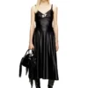 t-amai Top din jersey de nailon cu volane