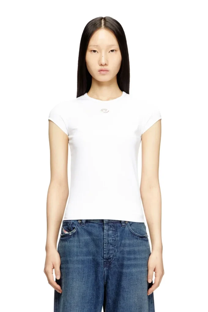 t-angie-od Tricou cu logo brodat decupat