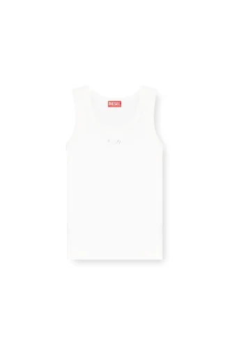 t-anki-od Maiou slim cu nervuri și logo Oval D metalic