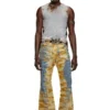 t-bisco-burn-art Top din tul cu imprimeu din plastic ars