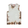 t-bisco-burn-art Top din tul cu imprimeu din plastic ars