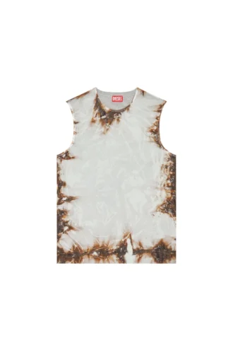t-bisco-burn-art Top din tul cu imprimeu din plastic ars