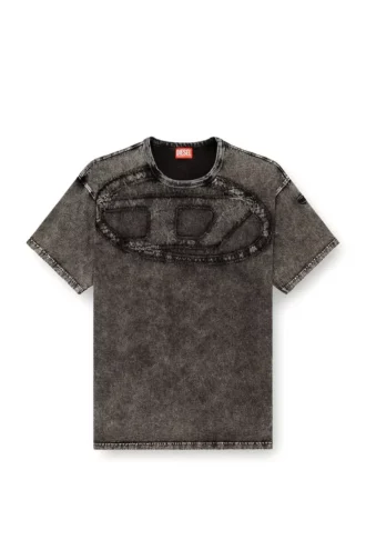 t-boxt-den Tricou lejer din bumbac cu aplicație ovală D