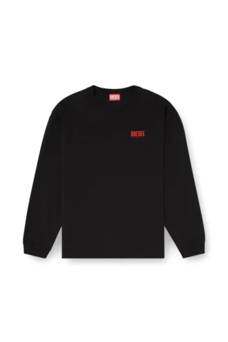 t-boxt-ls-bisk Tricou relaxat cu mâneci lungi și logo-uri Diesel