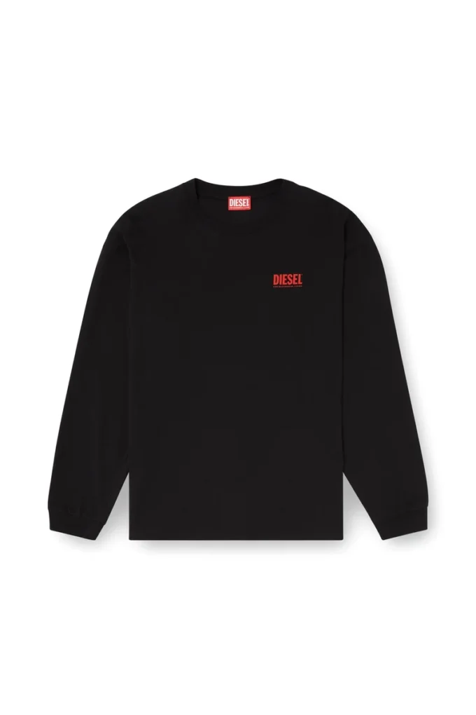 t-boxt-ls-bisk Tricou relaxat cu mâneci lungi și logo-uri Diesel t-boxt-ls-bisk Tricou relaxat cu mâneci lungi și logo-uri Diesel