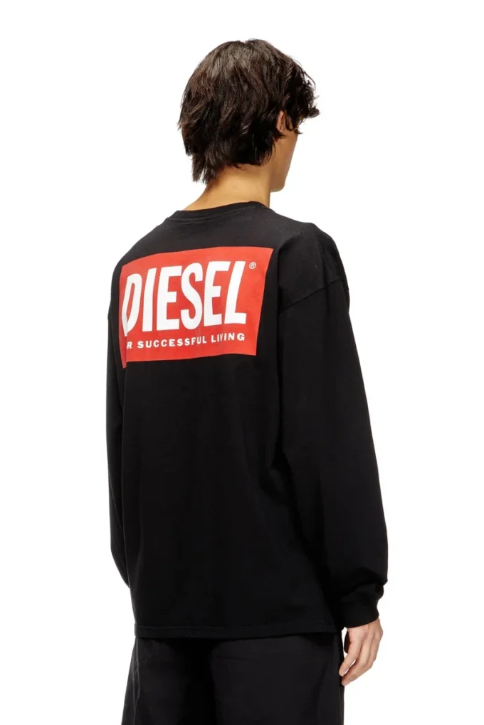 t-boxt-ls-bisk Tricou relaxat cu mâneci lungi și logo-uri Diesel t-boxt-ls-bisk Tricou relaxat cu mâneci lungi și logo-uri Diesel