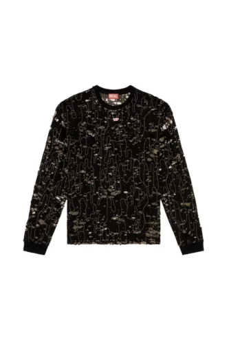 t-boxt-ls-devor Tricou din tul cu jersey distrus t-boxt-ls-devor Tricou din tul cu jersey distrus