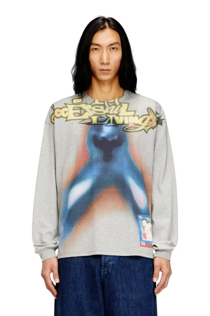 t-boxt-ls-v1 Tricou din bumbac cu imprimeu digital t-boxt-ls-v1 Tricou din bumbac cu imprimeu digital