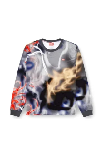 t-boxt-ls-v4 Tricou cu mâneci lungi și imprimeu graffiti