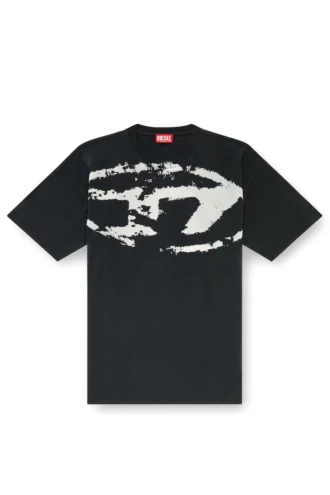 t-boxt-n14 Tricou cu logo floculat în stil vintage