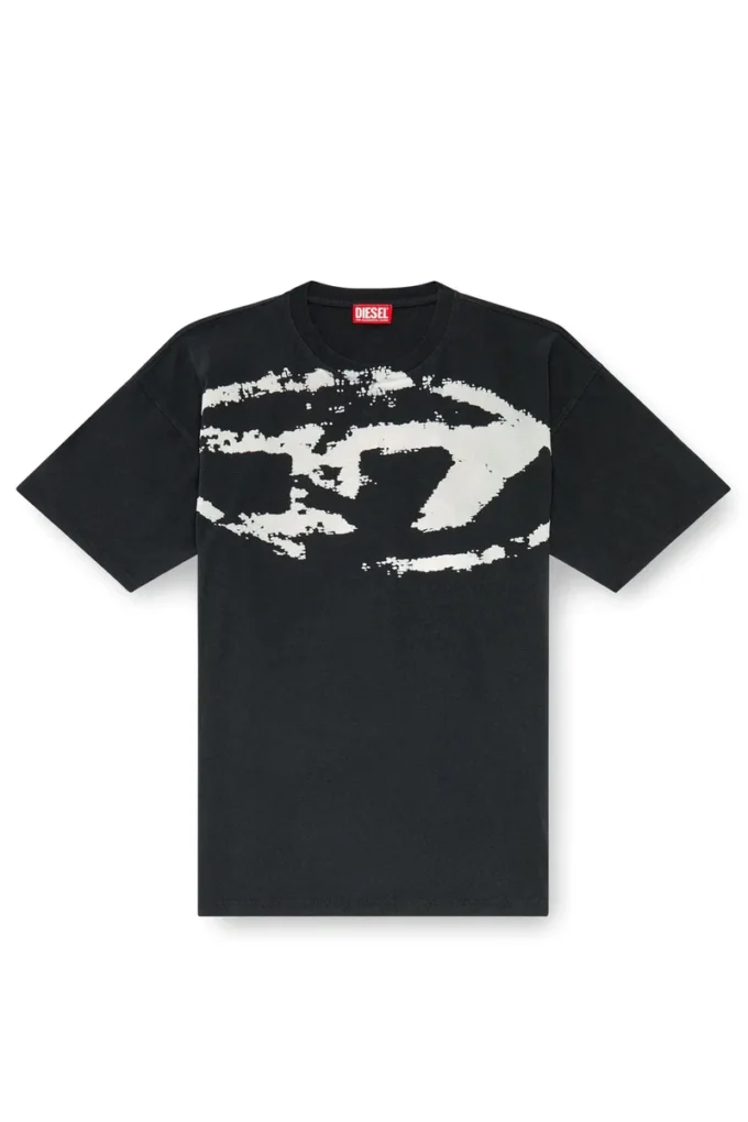 t-boxt-n14 Tricou cu logo floculat în stil vintage t-boxt-n14 Tricou cu logo floculat în stil vintage