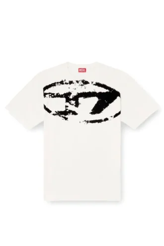 t-boxt-n14 Tricou cu logo floculat în stil vintage t-boxt-n14 Tricou cu logo floculat în stil vintage