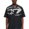 t-boxt-n14 Tricou cu logo floculat în stil vintage t-boxt-n14 Tricou cu logo floculat în stil vintage