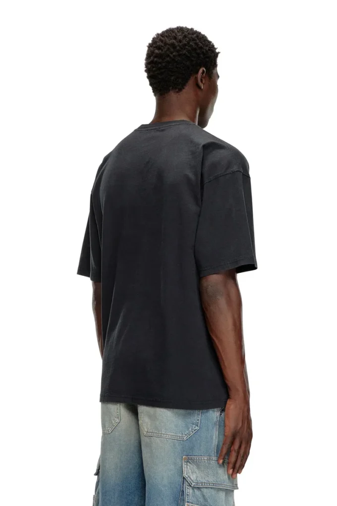 t-boxt-n14 Tricou cu logo floculat în stil vintage t-boxt-n14 Tricou cu logo floculat în stil vintage