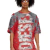 t-boxt-peel Tricou cu logo din jersey distrus t-boxt-peel Tricou cu logo din jersey distrus