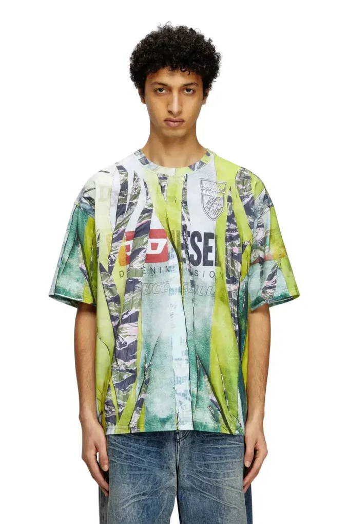 t-boxt-r13 Tricou cu imprimeu trompe l’oeil crăpat t-boxt-r13 Tricou cu imprimeu trompe l’oeil crăpat