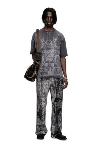 t-boxt-t13 Tricou cu imprimeu medieval în tonuri