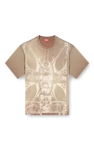 t-boxt-t13 Tricou cu imprimeu medieval în tonuri