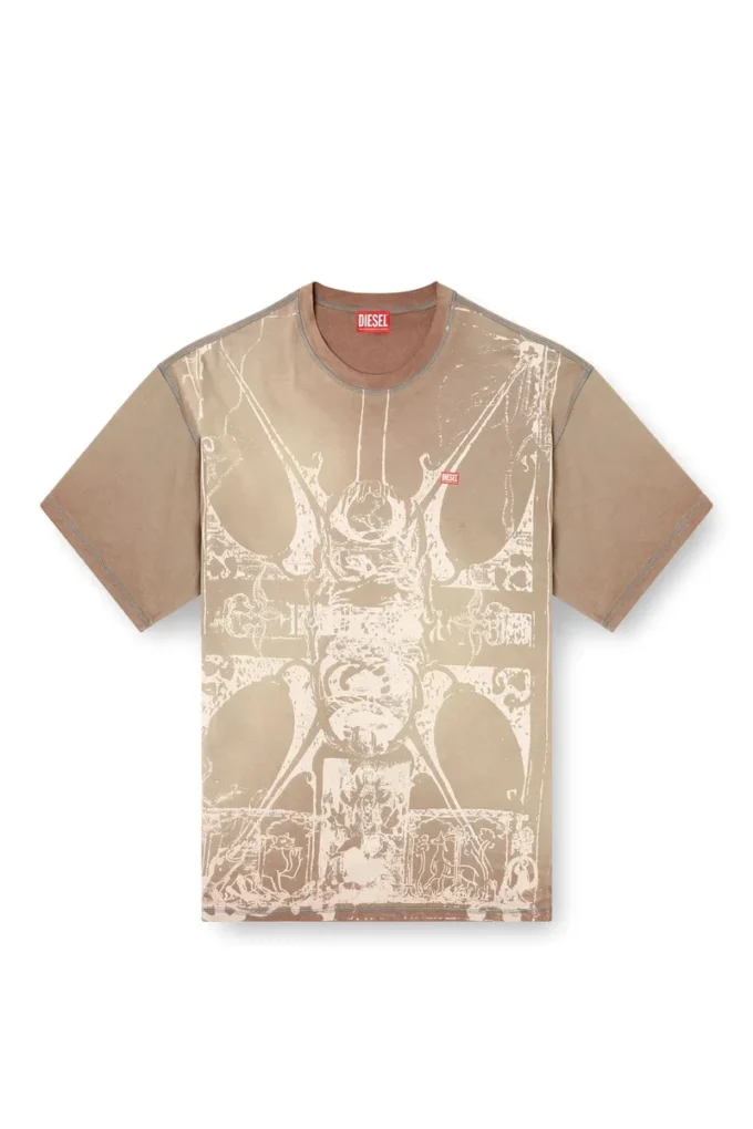 t-boxt-t13 Tricou cu imprimeu medieval în tonuri t-boxt-t13 Tricou cu imprimeu medieval în tonuri