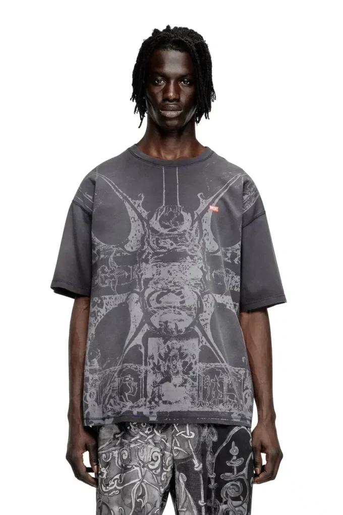 t-boxt-t13 Tricou cu imprimeu medieval în tonuri t-boxt-t13 Tricou cu imprimeu medieval în tonuri