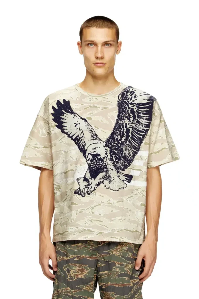 t-boxt-t14 Tricou camuflaj cu imprimeu vultur t-boxt-t14 Tricou camuflaj cu imprimeu vultur