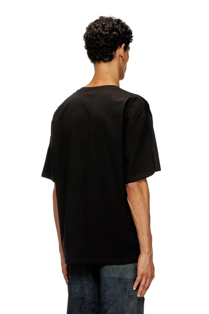 t-boxt-t21 Tricou din bumbac cu imprimeu cu gură de rechin t-boxt-t21 Tricou din bumbac cu imprimeu cu gură de rechin