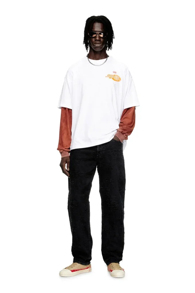 t-boxt-t23 Tricou din bumbac cu imprimeu grafic t-boxt-t23 Tricou din bumbac cu imprimeu grafic