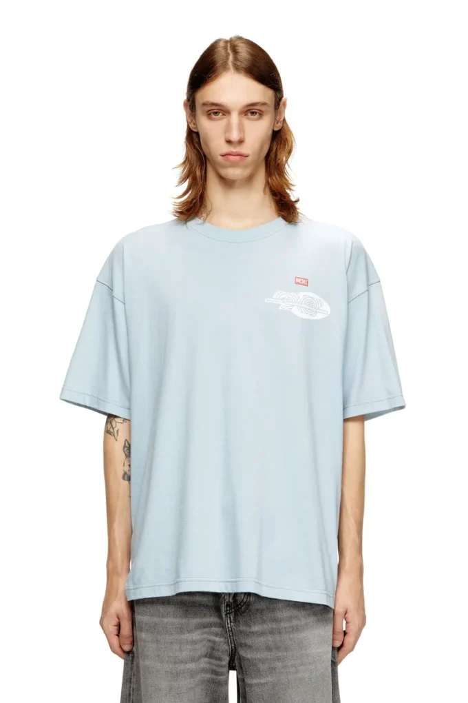 t-boxt-t23 Tricou din bumbac cu imprimeu grafic t-boxt-t23 Tricou din bumbac cu imprimeu grafic