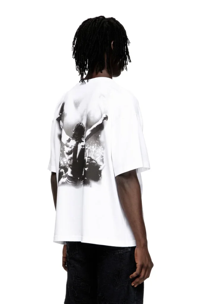 t-boxt-t23 Tricou din bumbac cu imprimeu grafic t-boxt-t23 Tricou din bumbac cu imprimeu grafic