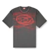 t-boxt-t5 Tricou din bumbac cu imprimeu oval D