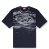 t-boxt-t5 Tricou din bumbac cu imprimeu oval D