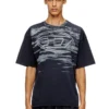 t-boxt-t5 Tricou din bumbac cu imprimeu oval D
