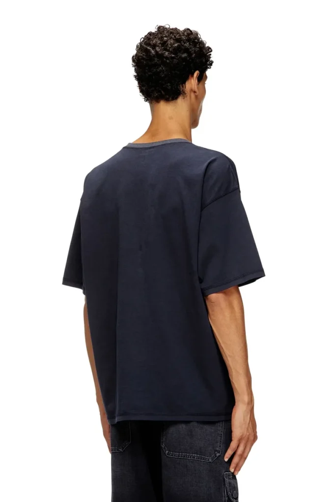 t-boxt-t5 Tricou din bumbac cu imprimeu oval D