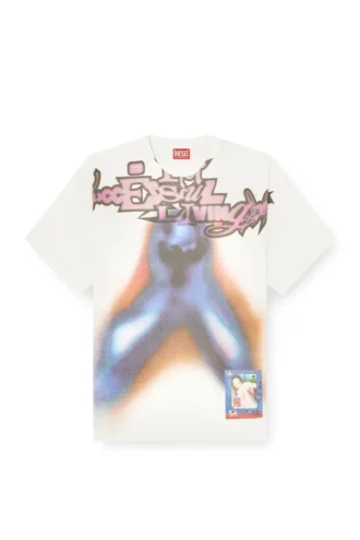 t-boxt-v13 Tricou relaxat din bumbac cu imprimeu digital