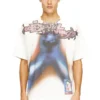 t-boxt-v13 Tricou relaxat din bumbac cu imprimeu digital